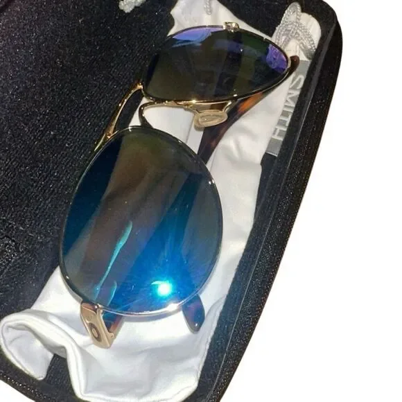 NEW Oakley feedback Polished Gold Tort POLARIZED Galaxy sunglasses - Picture 5 of 8